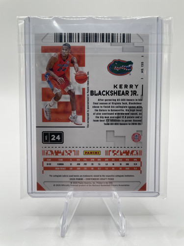 2020 21 Panini Contenders Kerry Blackshear Prospect Ticket Rookie Auto #24 (2).1