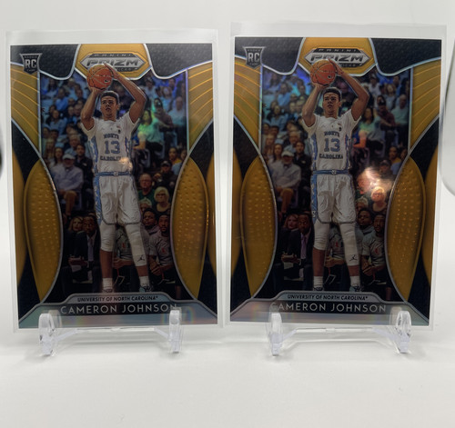 2019 20 Panini Prizm DP Cameron Johnson Hyper 75 Orange 149 Rookie Set (x4) (4).1