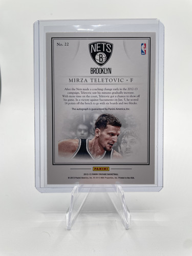 2012 13 Panini Crusade Mirza Teletovic Quest Auto #22 (2).1