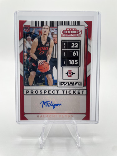 2020 21 Panini Contenders Malachi Flynn Prospect Ticket Rookie Auto #22 (1).1