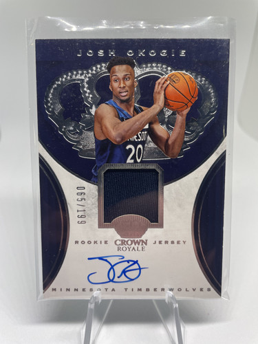 2018 19 Panini Crown Royale Josh Okogie Rookie Patch Auto 199 (1).1