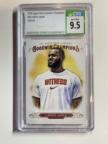 2018 Upper Deck Goodwin Champions #50 LeBron James CSG 9.5 Mint (1).1