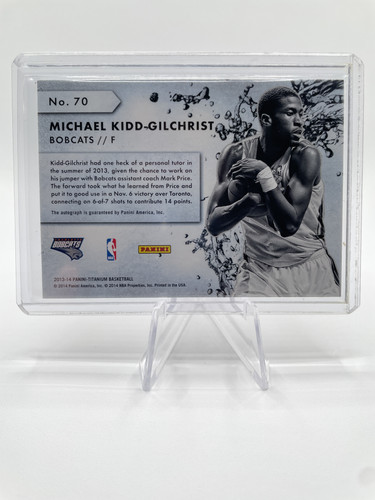 2013 14 Panini Titanium Michael Kidd Gilchrist New Wave SP Auto (2).1