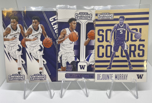 2016 17 Panini Contenders DeJounte Murray Game day + Connections Rookie Set (x4).1