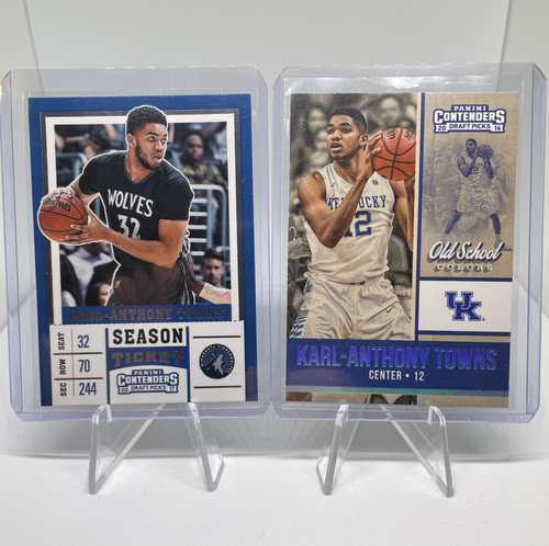 2016 17 Panini Contenders Karl Anthony Towns Old School Colors + Base (1).1