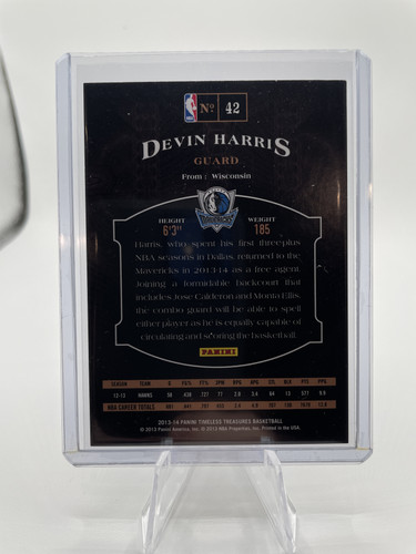 2013 14 Panini Timeless Treasures Devin Harris 299 #42 (2).1