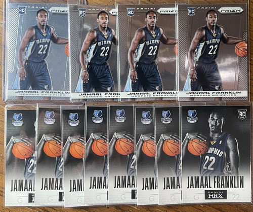 2013 14 Panini Prizm Jamal Franklin Rookie + Panini HRX Rookie Set (x12) (1).1