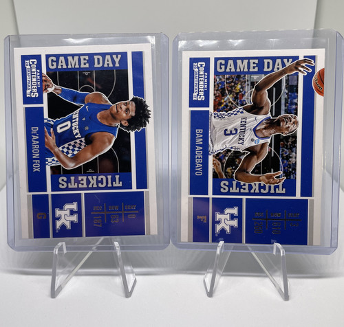 2017 18 Panini Contenders De'Aaron Fox + Bam Adebayo Gameday Ticket Rookie Set (1).1