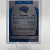 2013 14 Panini Totally Certified Andrew Nicholson Silver Patch #143 (2)