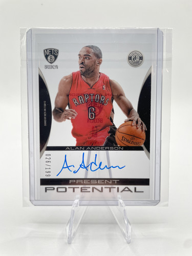 2013 14 Panini Totally Certified Alan Anderson Present Potential Auto 199 (1).1