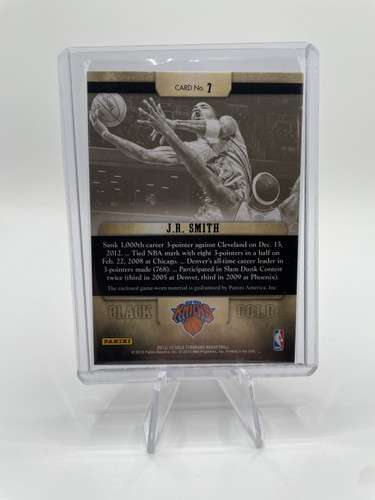 2012 13 Panini Gold Standard JR Shumpert Black Gold Threads Patch 99 (2).1