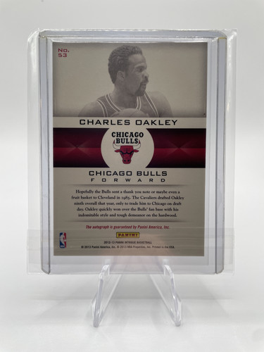 2012 13 Panini Intrigue Charles Oakley Immortalized Auto 299 #53 (2).1