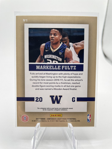 2017 18 Panini Contenders Markelle Fultz School Colors Rookie SP (2).1