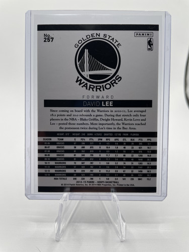 2014 15 Panini Hoops David Lee #257 Silver Refractor 399 (2).1