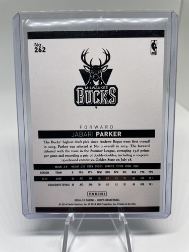 2014 15 Panini Hoops Jabari Parker Green Prizm Rookie #242 (2).1