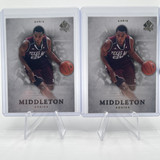 2012 13 SP Authentic Khris Middleton #35 Rookie RC Set (x2) (1)