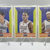 2013 14 Panini Past &amp; Present Isaiah Thomas Tobais Harris + Vucevic Rookies (x3) (1)