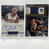 2013 14 Panini Prestige David West Distinctive Ink Auto 99 + Threads Patch (1)