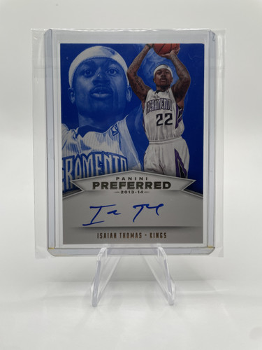 2013 14 Panini Preferred Isaiah Thomas Signatures Blue Auto 49 #551 (1).1