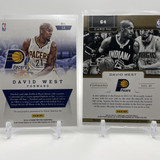 2013 14 Panini Prestige David West Distinctive Ink Auto 99 + Threads Patch (2)