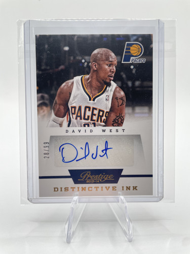 2013 14 Panini Prestige David West Distinctive Ink Signatures Auto 99 #12 (1).1