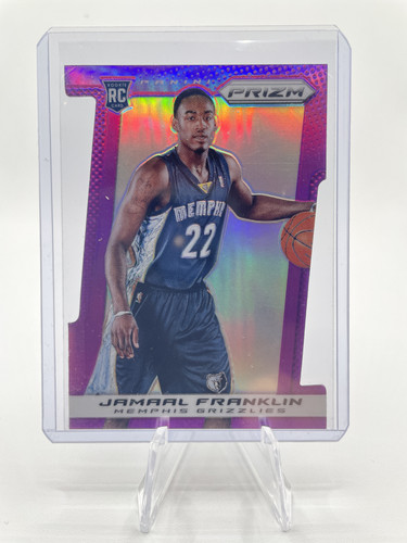 2013 14 Panini Prizm Jamal Franklin Purple Prizm Die Cut Rookie 49 SSP (1).1