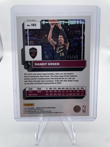 2022 23 Donruss Optic Danny Green Blue Disco Prizm 49 (2).1