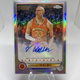 2022 23 Topps McDonald's Chrome Jordan Walsh Refractor Auto + Lava 399 Set (x2) (2)