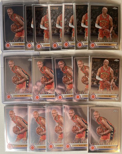 2022 23 Topps Mcdonald's Chrome Jordan Walsh Rookie Base Set (x17).1