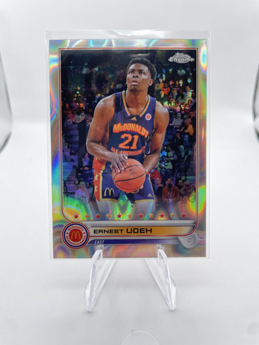 2022 23 Topps McDonald's Chrome Ernest Udeh Lava Refractor Rookie 299 (1).1