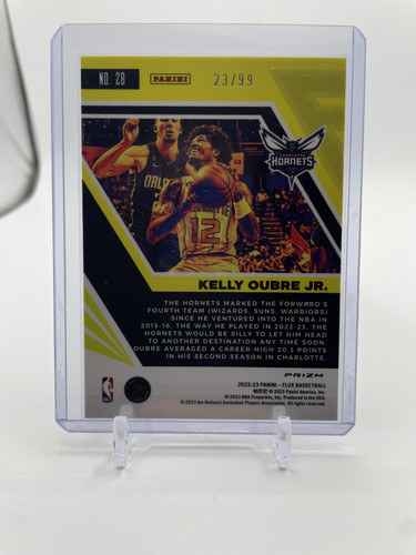 2022 23 Panini Flux Kelly Oubre Red Pulsar Prizm 99 (2).1