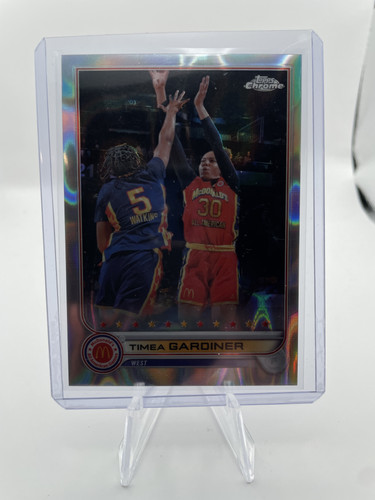 2022 23 Topps McDonald's Chrome Timea Gardiner Wave Refractor Rookie 399 (1).1