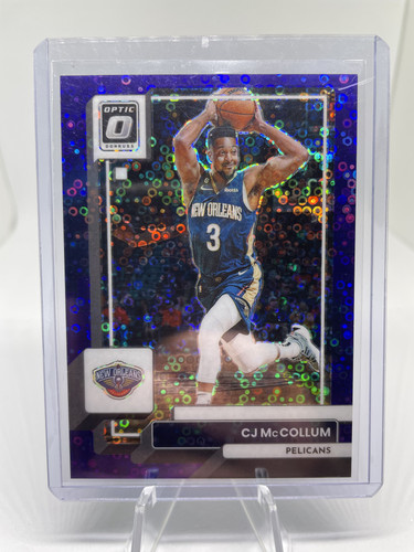 2022 23 Donruss Optic CJ McCollum Purple Disco Prizm 99 #179 (1).1