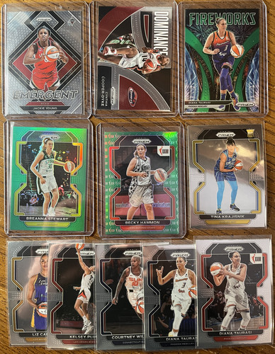 2022 Panini WNBA Prizm Breanna Stewart Diana Taurasi Refractor SP Set (x11).1