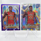 2022 23 Topps McDonald's Chrome Cason Wallace Purple Refractor 299 + Lava 399 (1)