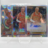 2022 23 Topps McDonald's Chrome Jordan Walsh Refractor Auto + Lava 399 Set (x2) (1)