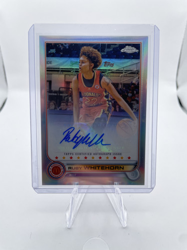 2022 23 Topps Chrome McDonald's Ruby Whitehorn Refractor Auto #CA RW (1).1