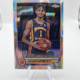 2022 23 Topps McDonald's Chrome Dereck Lively Wave Refractor Rookie 299 (1)