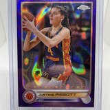 2022 23 Topps Mcdonald's Chrome Justine Pissott Purple Refractor 299 Rookie #33 (1)