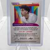 2022 23 Leaf Vivid Colby Jones Grey Prizm Rookie Auto 40 (2)