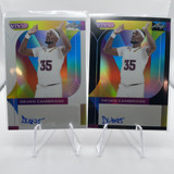 2022 23 Leaf Vivid Devan Cambridge White Prizm Auto 25 + Black 20 (1)