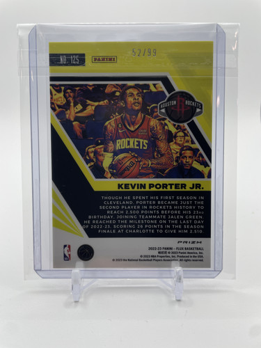 2022 23 Panini Flux Kevin Porter Jr. Red Pulsar Prizm 99 (2)