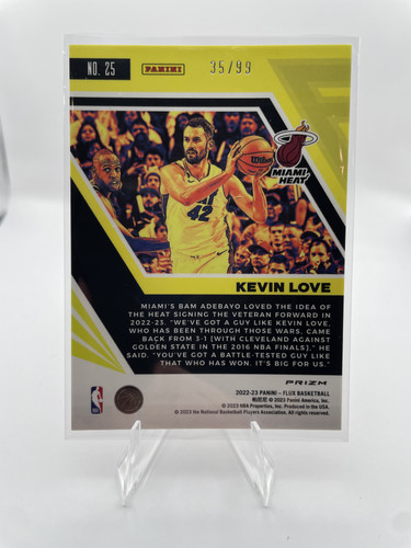 2022 23 Panini Flux Kevin Love Red Pulsar Prizm 99 (2)