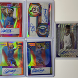 2022 23 Leaf Vivid Ousmane Dieng Rookie Auto Set (x5) Red 35 Blue 40 Dual 25 (1)
