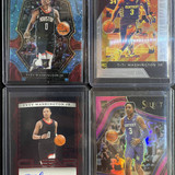 2022 23 Leaf Trinity TyTy Washington 11 Red Rookie Auto + Select Blue Prizm 99 (1)
