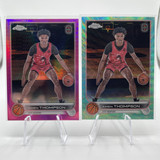 2022 23 Topps OTE Chrome Amen Thompson Pink Refractor 150 + Aqua 199 (1)