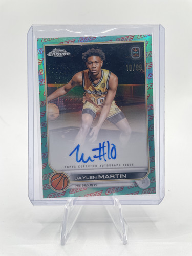 2022 23 Topps OTE Chrome Jaylen Martin Aqua Auto 99 + Refractor Set (x5) (2).1