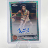 2022 23 Topps OTE Chrome Jaylen Martin Aqua Auto 99 + Refractor Set (x5) (2)
