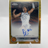 2022 23 Topps OTE Chrome Bryce Griggs Gold Refractor Rookie Auto 50 (1)