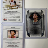 2021 22 Leaf Kobe Bufkin Rookie Auto Set (x4) Red 25 Aqua 99 + Metal Blue 50 (3)